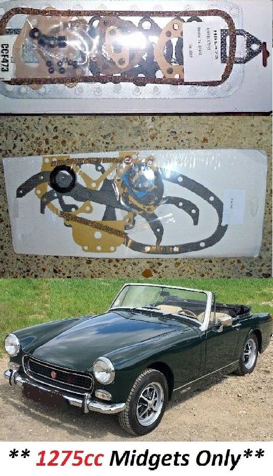 HEAD & SUMP (COMPLETE ENGINE GASKET SET) (MG Midget Mk3) (1275cc Only) (1966- 74) 